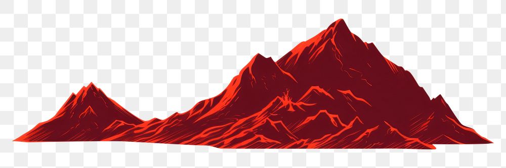 PNG Fire mountain volcano lava. AI generated Image by rawpixel.