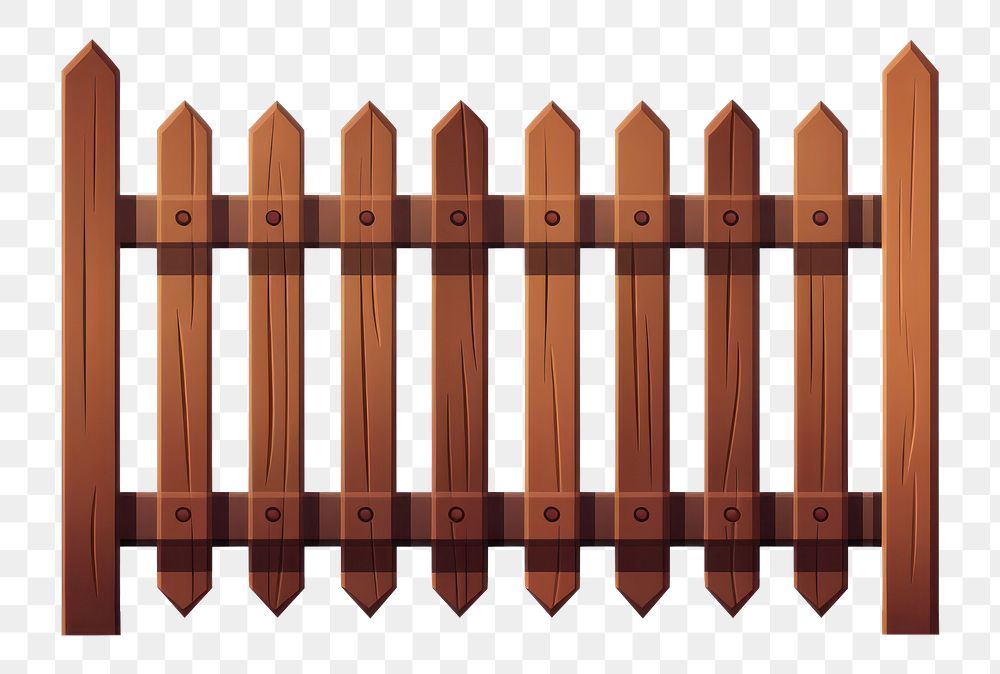 PNG  Wooden fence gate white background architecture. 