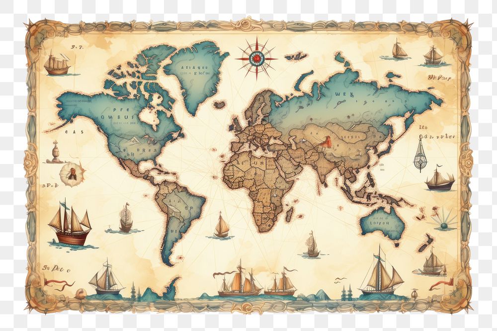 PNG  Vintage map backgrounds transportation architecture. AI generated Image by rawpixel.