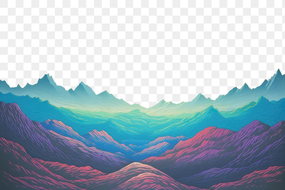 PNG Landscape backgrounds outdoors painting. AI generated Image by rawpixel.