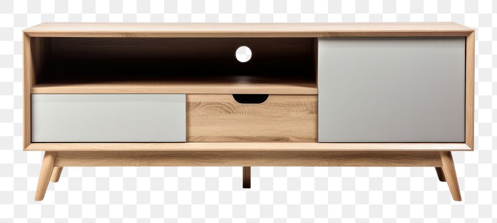PNG  Tv cabinet sideboard furniture drawer. AI generated Image by rawpixel.