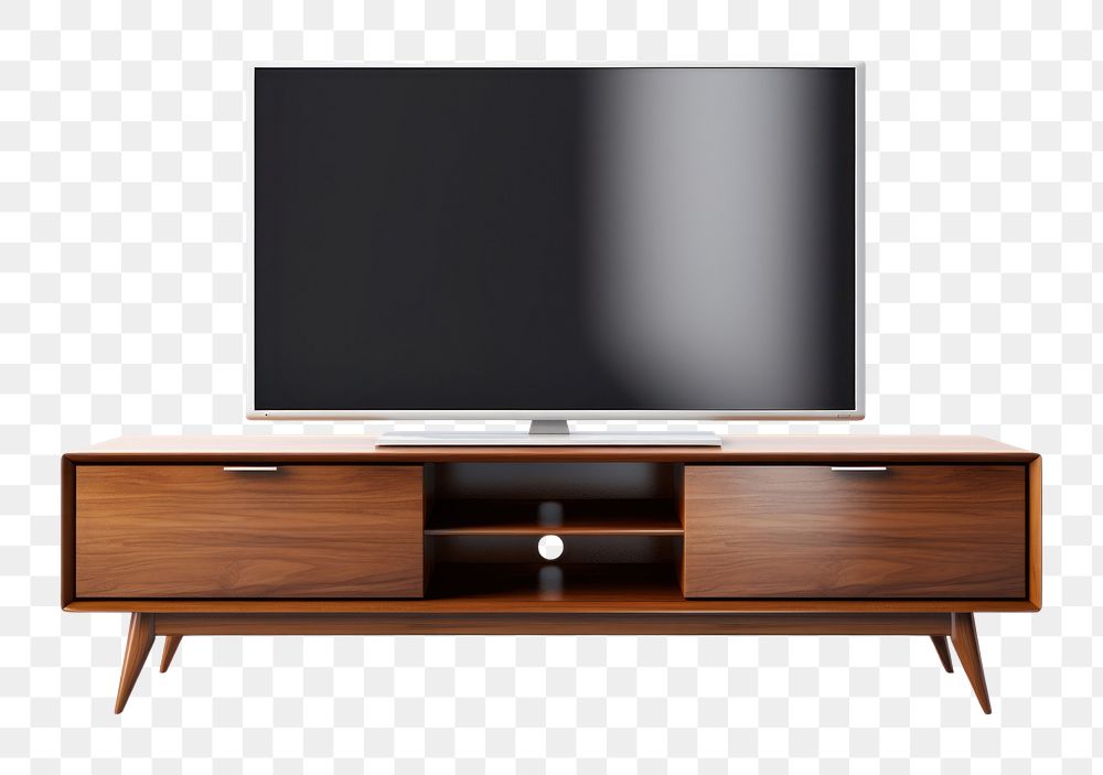 PNG  Tv cabinet television furniture sideboard. AI generated Image by rawpixel.
