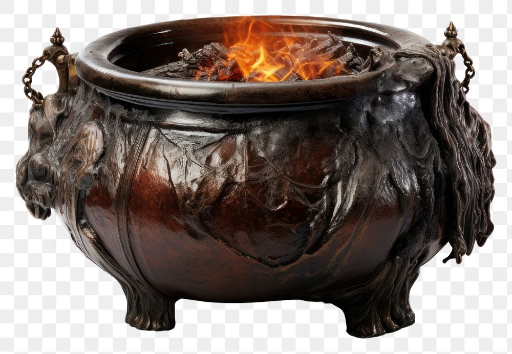 PNG Fire blacksmith fireplace cookware. AI generated Image by rawpixel.