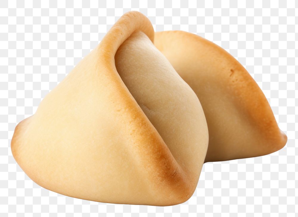 PNG Fortune Cookie bread food white background. AI generated Image by rawpixel.