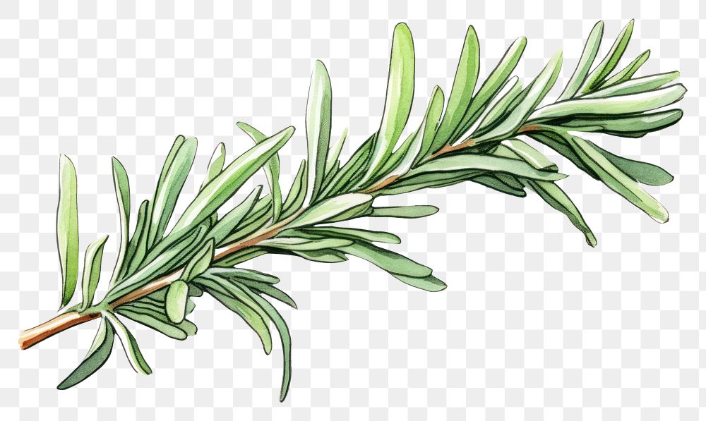 PNG Rosemary plant herbs leaf. AI generated Image by rawpixel.