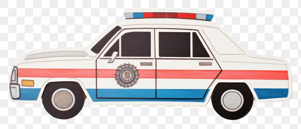PNG Police car vehicle white background transportation. AI generated Image by rawpixel.