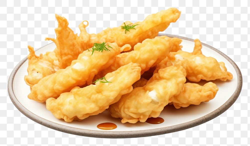 PNG Tempura plate food meal. AI generated Image by rawpixel.