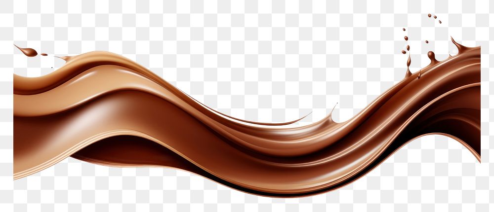 PNG  Chocolate splash line copy space abstract. AI generated Image by rawpixel.