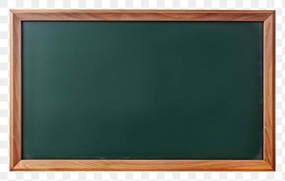 PNG  Empty green chalkboard backgrounds blackboard frame. AI generated Image by rawpixel.