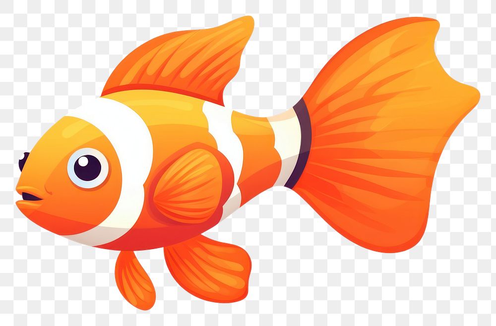 PNG Goldfish animal pomacentridae pomacanthidae. AI generated Image by rawpixel.