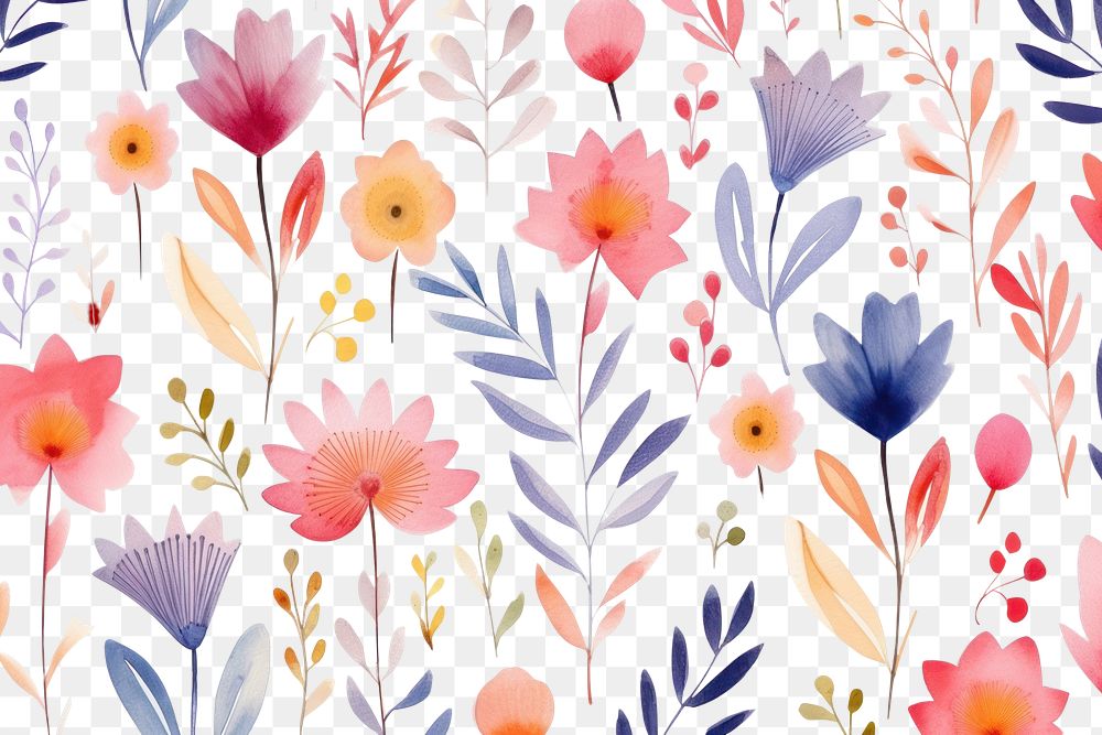 PNG Magic flower pattern backgrounds inflorescence. AI generated Image by rawpixel.