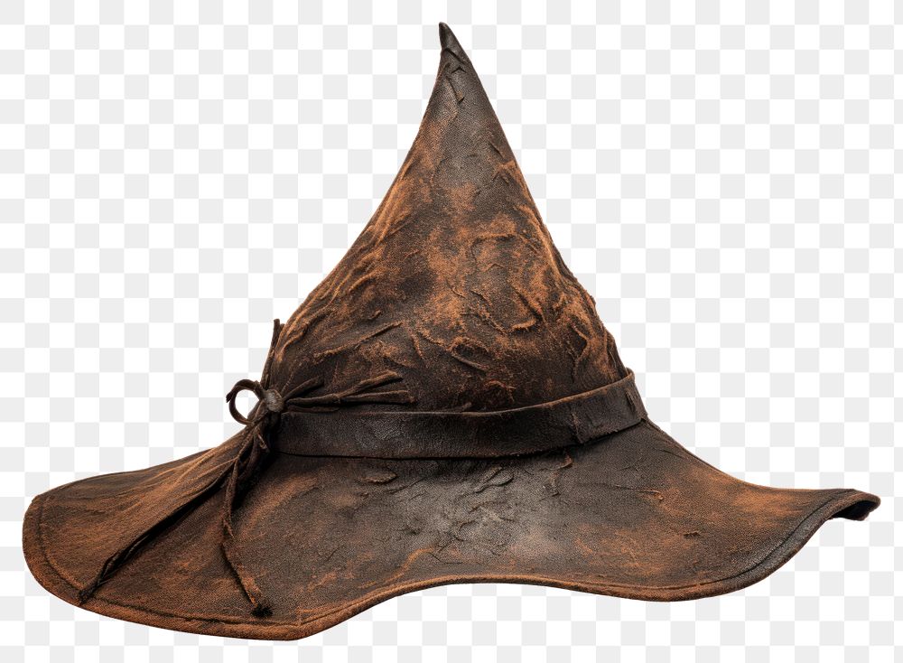 PNG  Witch hat white background headgear clothing. AI generated Image by rawpixel.