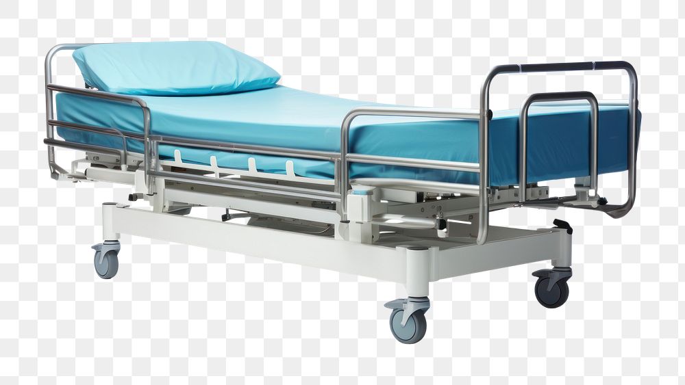 PNG  Hospital stretcher furniture bed. AI generated Image by rawpixel.