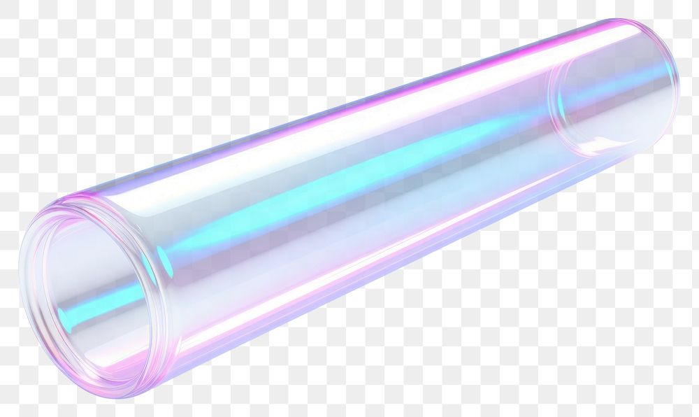 PNG  Cylinder tube light white background biotechnology. AI generated Image by rawpixel.