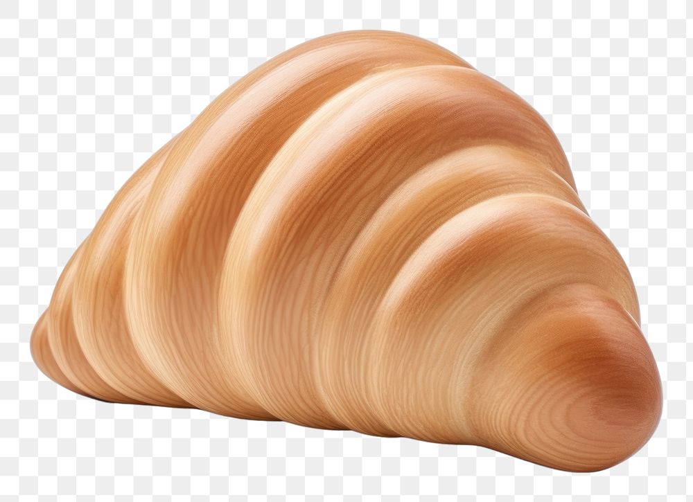 Croissant toy shape wood food white background. AI generated Image by rawpixel.