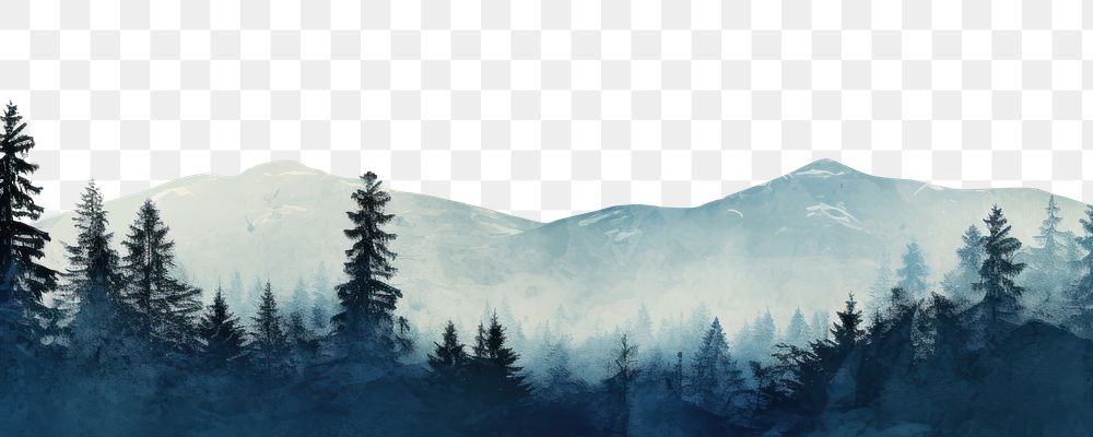 PNG Cyanotype art land backgrounds landscape. AI generated Image by rawpixel.