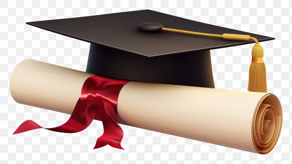 Graduation diploma white background intelligence
