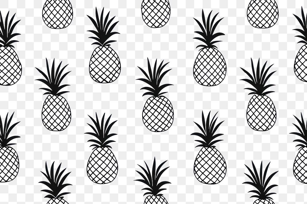 PNG Pineapple backgrounds pattern plant. AI generated Image by rawpixel.