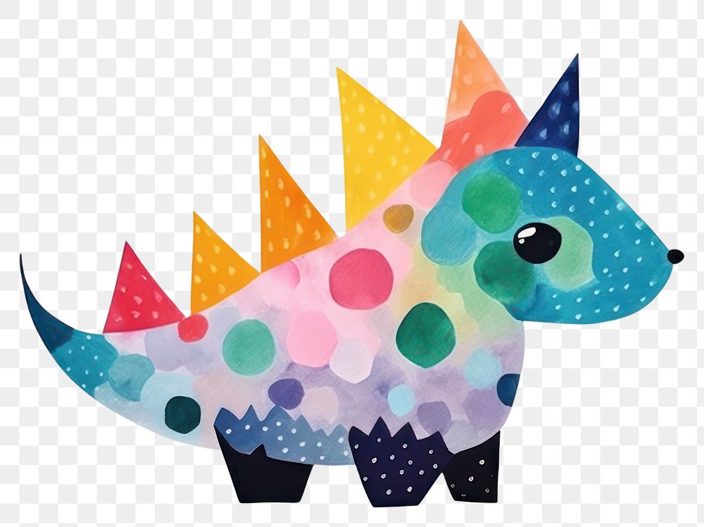 PNG  Cute dragon art pattern craft. AI generated Image by rawpixel.