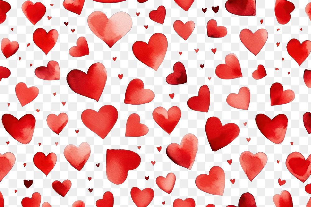 PNG Red heart backgrounds pattern petal. AI generated Image by rawpixel.