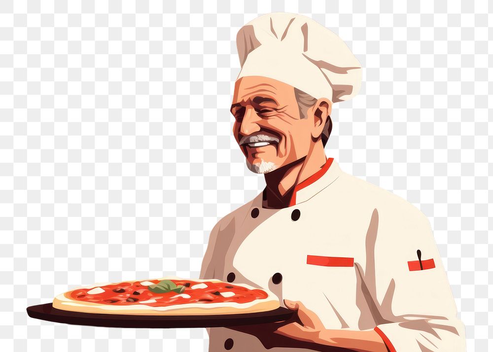 PNG Pizza chef portrait adult. AI generated Image by rawpixel.