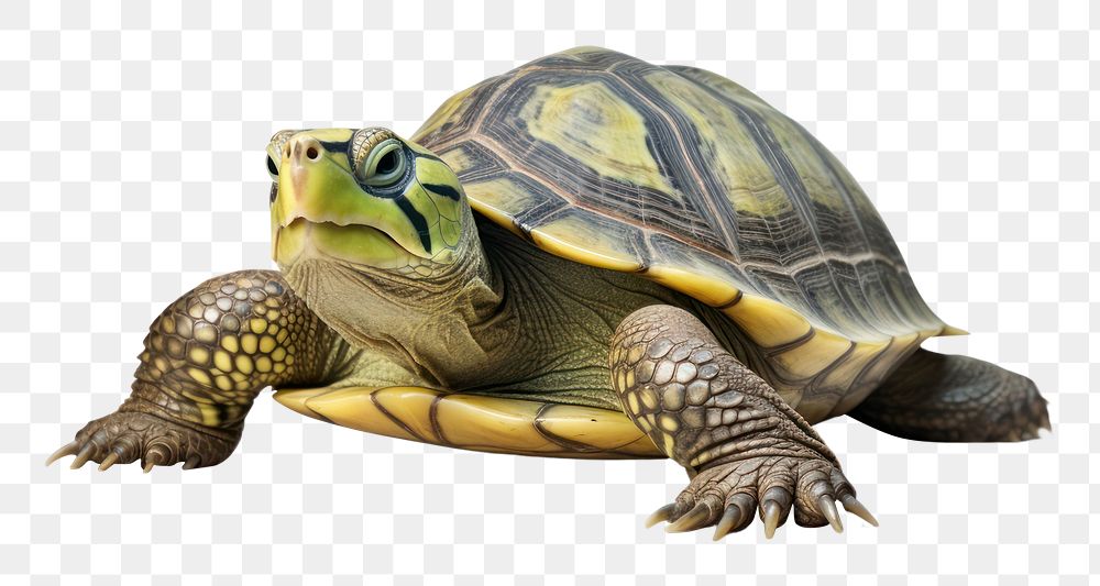 PNG Turtle reptile animal white background. AI generated Image by rawpixel.