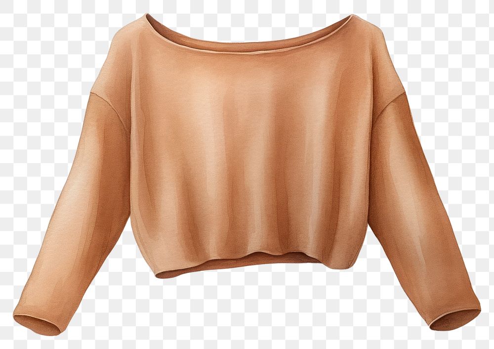 PNG  Sweater sleeve blouse sweatshirt. AI generated Image by rawpixel.