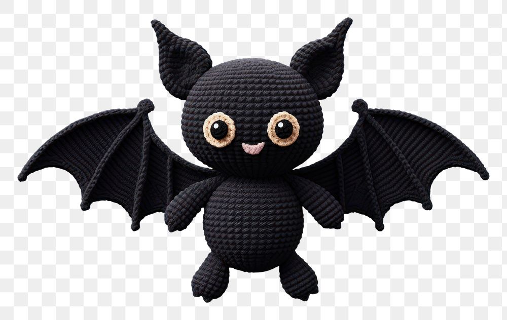 PNG Cartoon bat animal plush toy. AI generated Image by rawpixel.