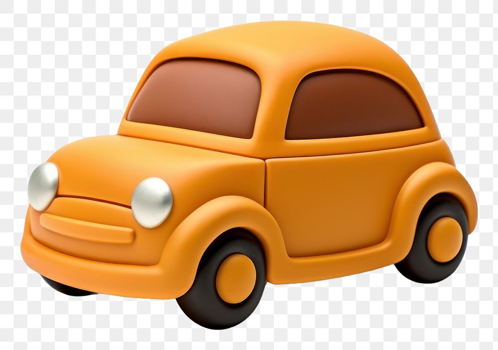 PNG  Cartoon car vehicle white background transportation. AI generated Image by rawpixel.