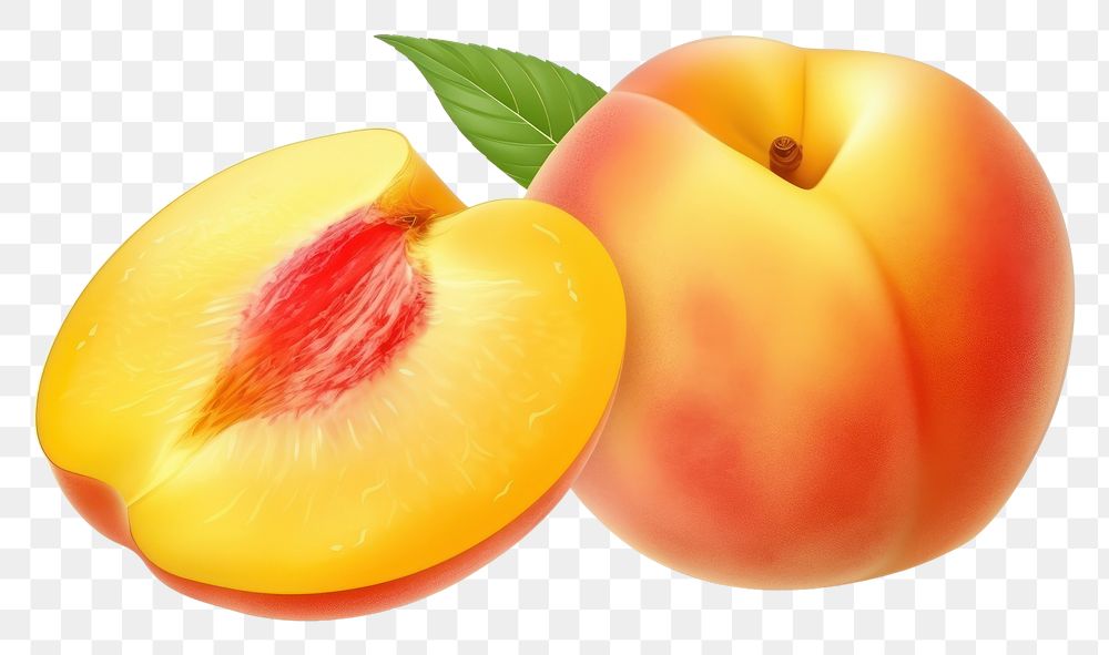 PNG  Tropical peach fruit juicy plant. AI generated Image by rawpixel.