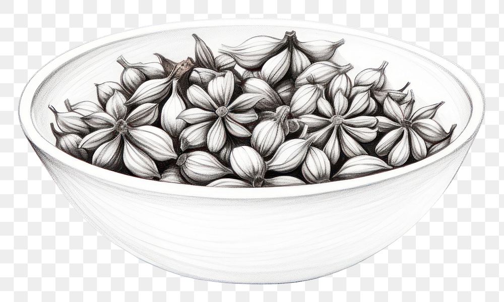 PNG  Spice drawing bowl sketch. AI generated Image by rawpixel.