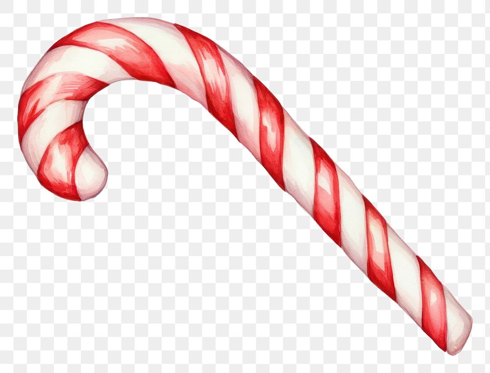 PNG Candy cane white background confectionery lollipop. AI generated Image by rawpixel.