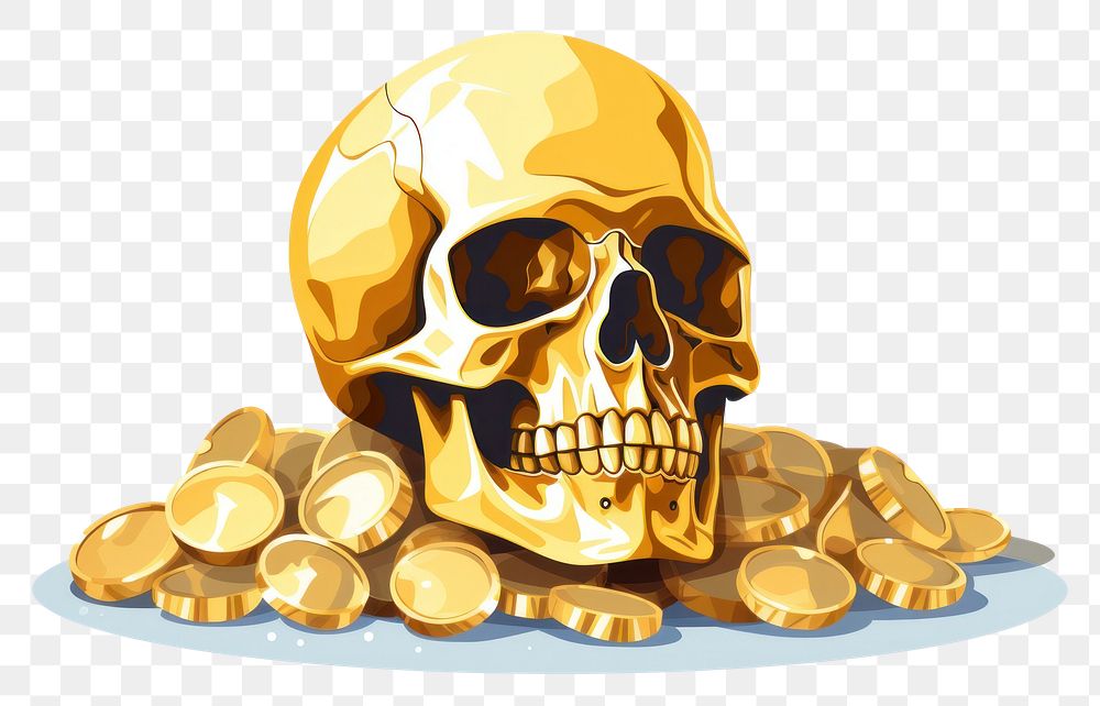 PNG Golden skull coin investment | Premium PNG - rawpixel
