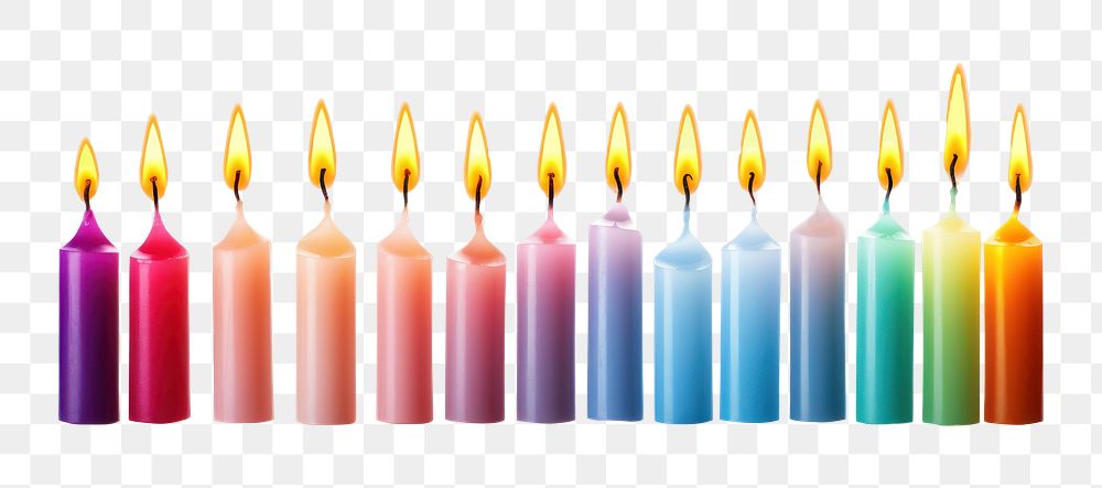 PNG Birthday candles fire white background spirituality. 