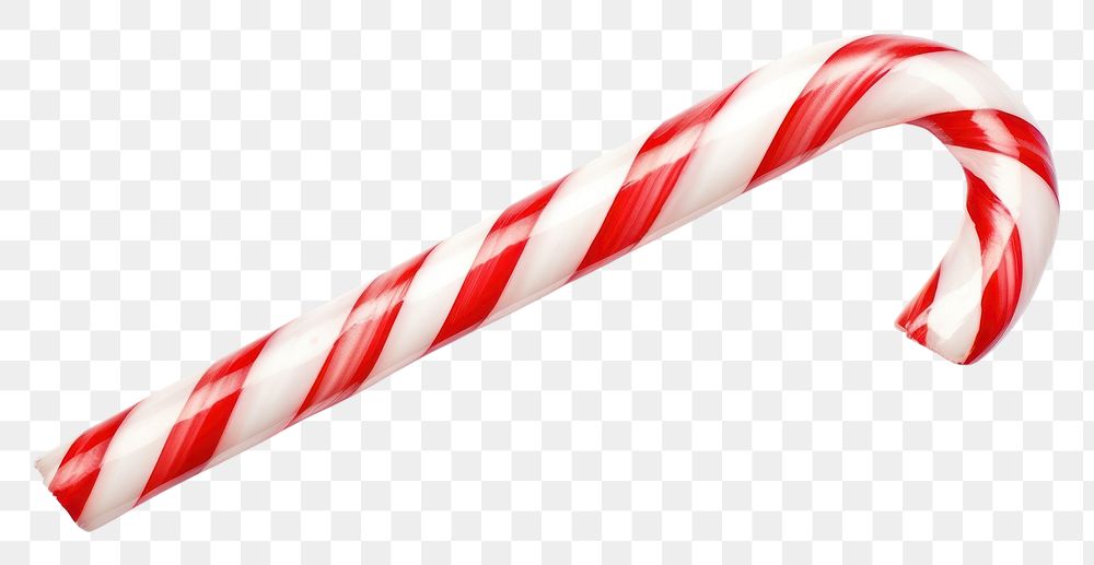 PNG Candy cane 1 confectionery food white background. AI generated Image by rawpixel.