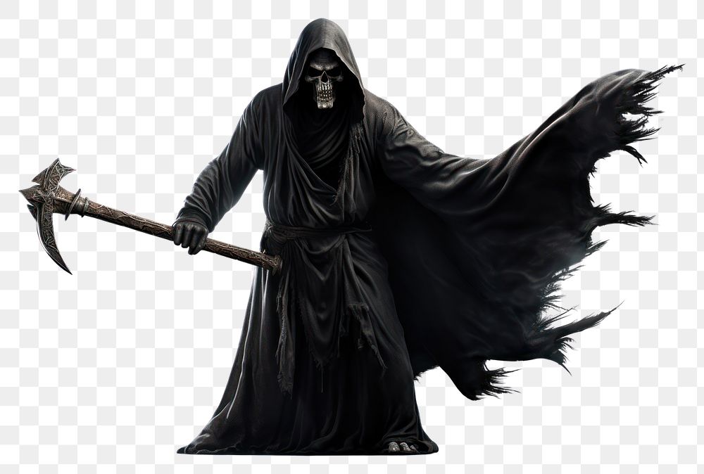 PNG Grim reaper costume white background representation