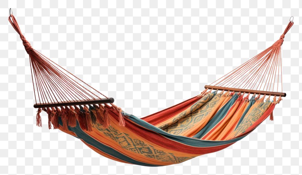 PNG Hammock furniture white background tranquility. 