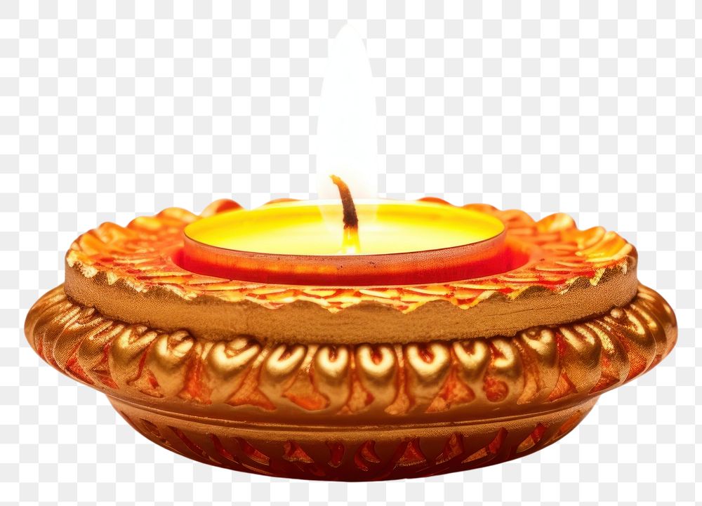PNG  Diwali candle illuminated celebration decoration. AI generated Image by rawpixel.