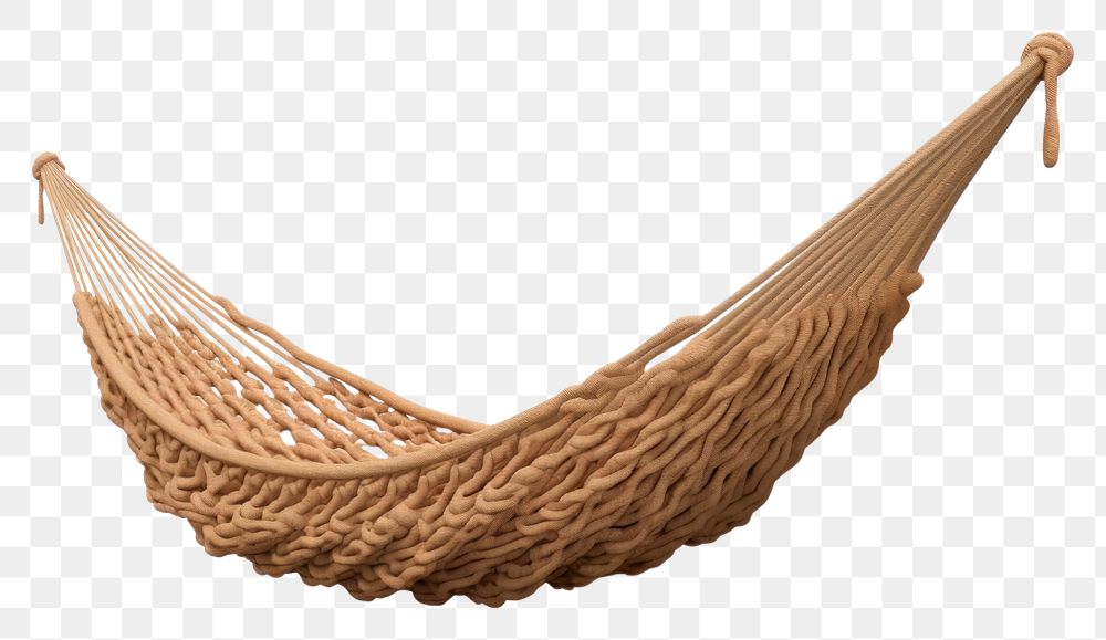 PNG Rope hammock 3d cartoon white background tranquility relaxation. AI generated Image by rawpixel.