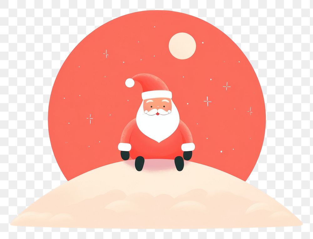 PNG Santa Claus cartoon moon santa claus. AI generated Image by rawpixel.