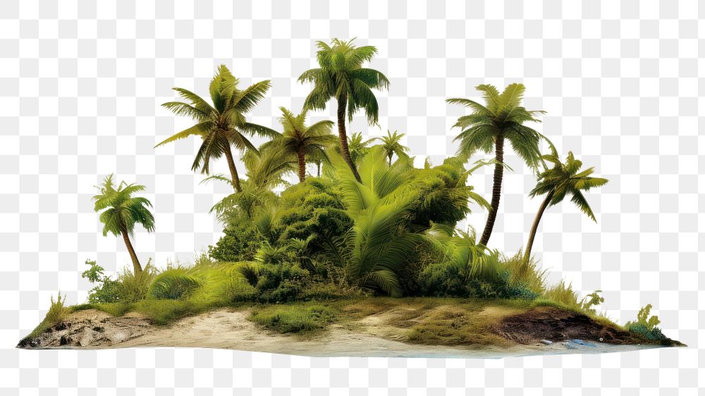 PNG Tropical island outdoors nature plant. AI generated Image by rawpixel.