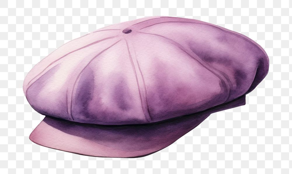 PNG  Beret hat freshness headwear lavender. AI generated Image by rawpixel.