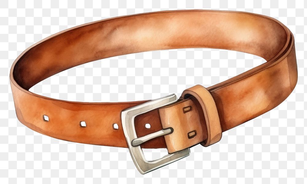 PNG brown belt, fashion accessory, transparent background