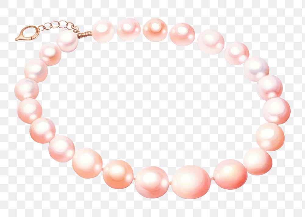 PNG  Necklace bracelet jewelry pearl. AI generated Image by rawpixel.