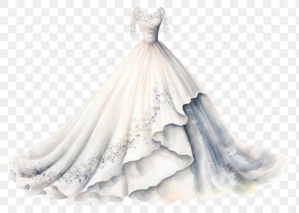 PNG  Wedding Dress wedding dress fashion. AI generated Image by rawpixel.