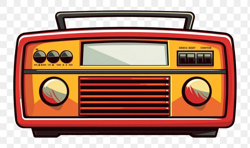 PNG Radio vehicle white background transportation. AI generated Image by rawpixel.