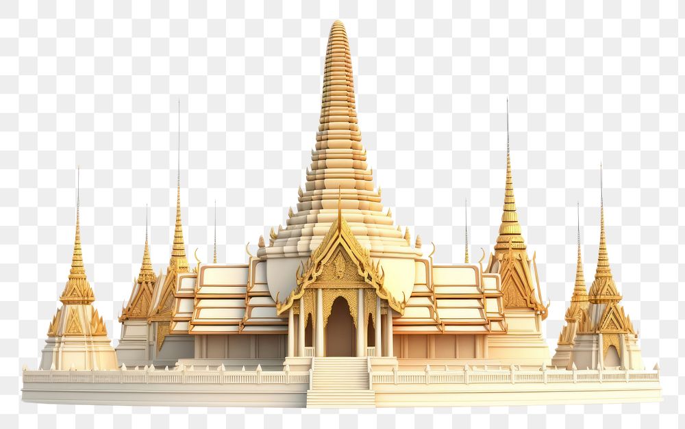 PNG  Thailand architecture building pagoda. AI generated Image by rawpixel.