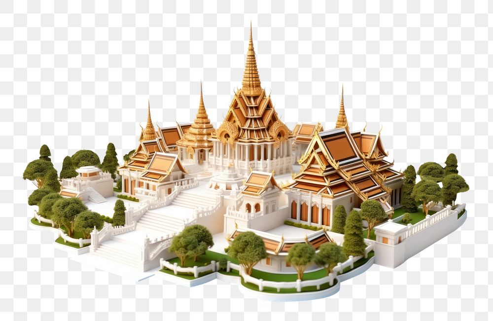 PNG  Thailand architecture building temple. AI generated Image by rawpixel.