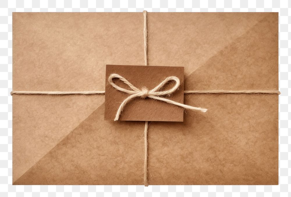 PNG Craft gift envelope brown mail. AI generated Image by rawpixel.