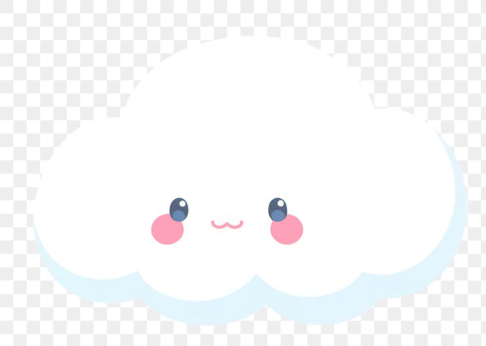 PNG Cloud cute creativity astronomy. AI generated Image by rawpixel.